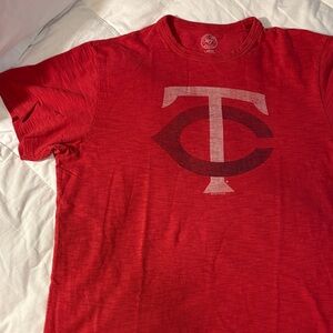 '47 Red Minnesota Twins Short Sleeve Logo Tee - Men's